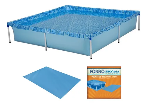 Piscina Infantil 1500 Litros Com Forro De Chão Jardim Mor