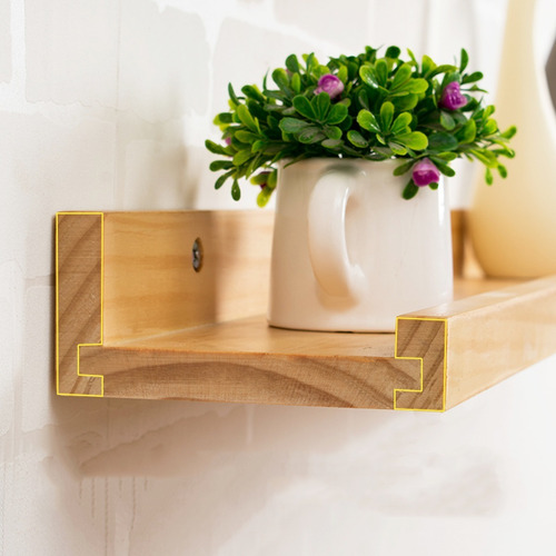 Imagen 4 de 8 de Set X 3 Repisas Libros Madera Pino 100% Maciza Ref: Miami