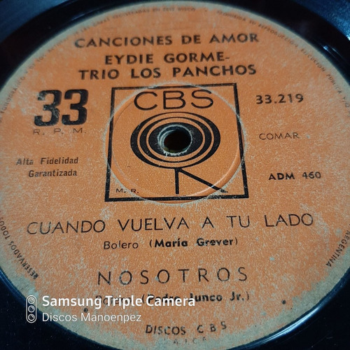 Simple Eydie Gorme Trio Los Panchos Cbs C21