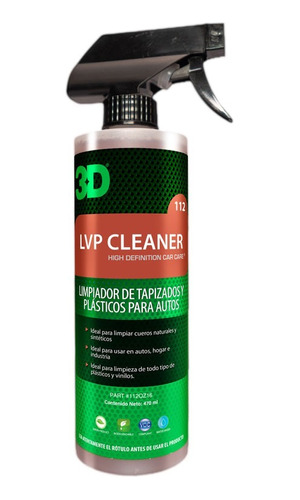 3d Lvp Cleaner - Limpiador Cuero Vinilo Plastico - Potenza