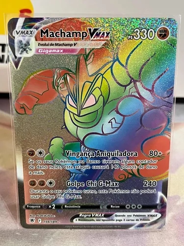 Carta Pokémon Ultra Rara Com Muita Vida Hp Alto Vmax Copag no Shoptime