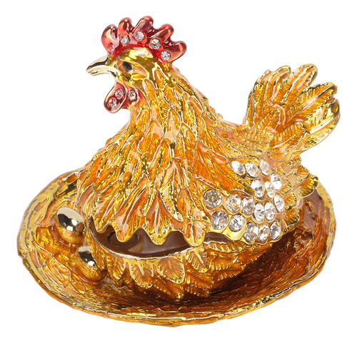 Figura De Gallina Dorada De Animal Jewelry Es Handcraft