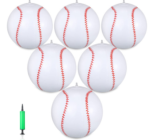 Pelota De Béisbol Inflable Zhanmai De 40 Cm Con Bomba, Paque