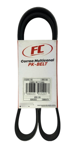 Correa Unica Vw Fox Spacefox Bora Polo 6pk1195