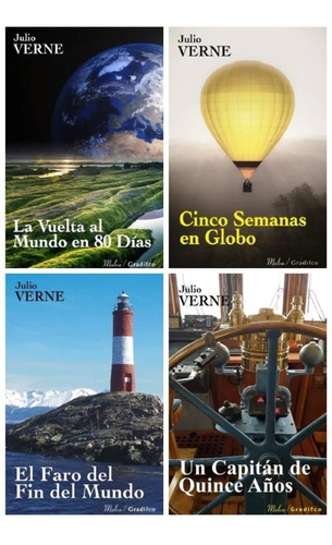 Lote X 4 Libros - Julio Verne 