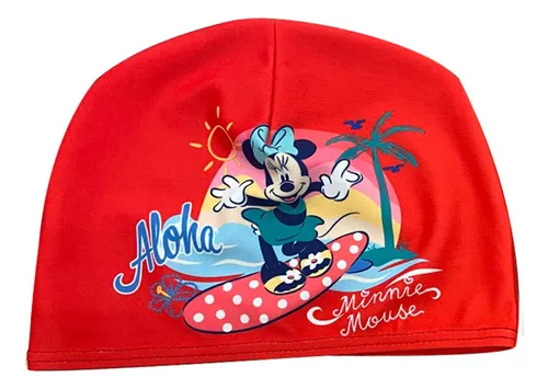 Gorras Natación Para Niño Diseños Disney Diseño De La Tela Minnie Tamaño
