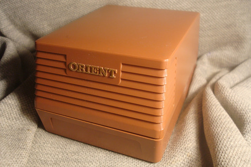 Bellisimo Reloj Orient Automatico 1970 Minimo Uso Unico Joya Acero Acero Negro Combinado Con Dorado (Usado)