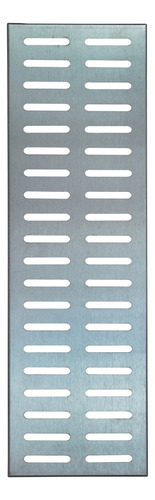 Ralo Linear 15x100 Grelha Inox Escovado Com Suporte Caixilho