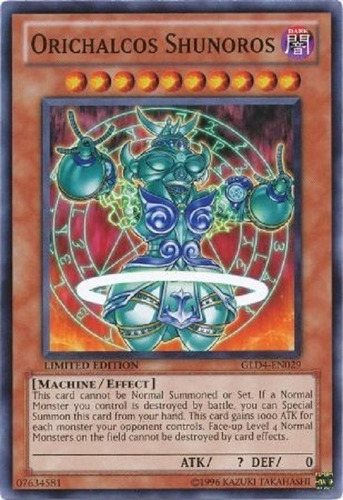 Orichalcos Shunoros Comun Yugioh