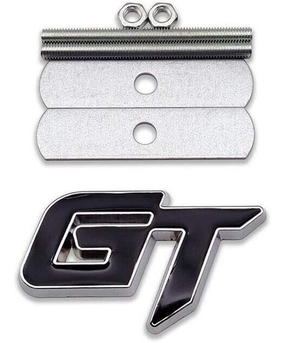 Logo Emblema Frontal Gt Multimarca 6.3x3.8cm Metálico