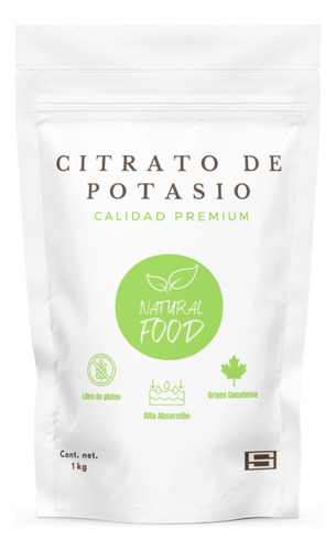 Citrato De Potasio, Tripotásico, Origen Canadiense, 1 Kg