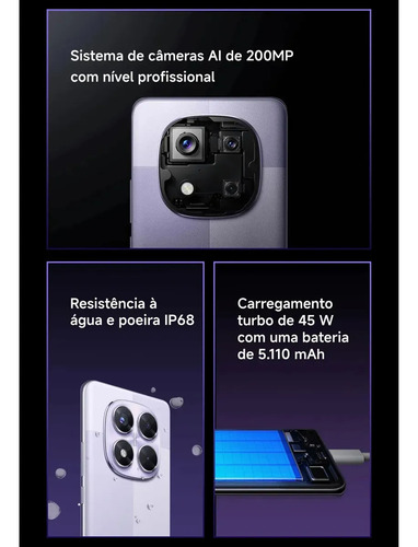 Celular Redmi Note 14 Pro 5g Dual Sim 512gb 12gb Ram Global Preto