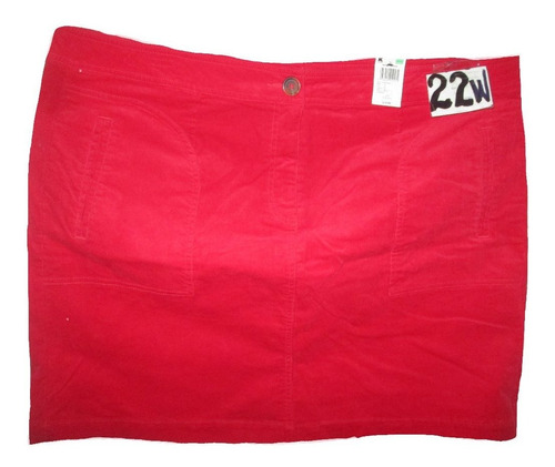 Falda Roja De Pana Spandex Talla 20/22w ( 40/42 Mex) Lyz