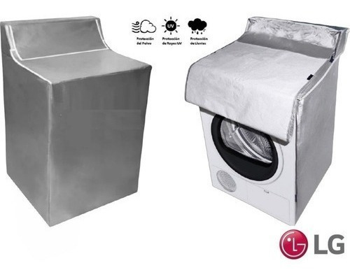 Set Forro Impermeable Afelpada Secadora +lavadora LG