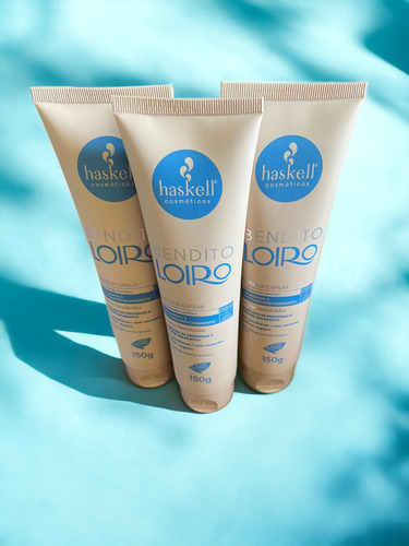 Kit 3 Proteina Creme De Pentear Bendito Loiro 150gr Haskell