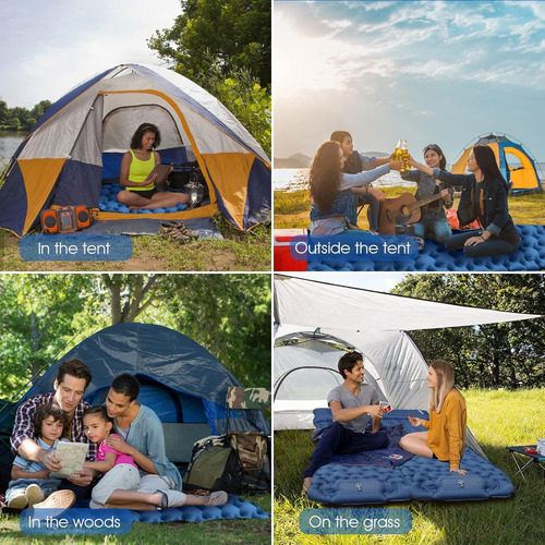 Colchon Inflable De Dormir Portátil Ultraligera Para Acampar