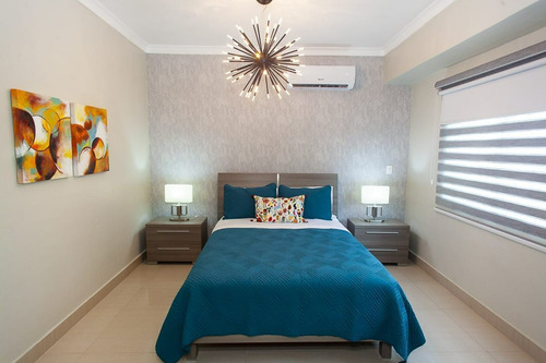 Se Alquila, Apartamento 1hab Amueblado Moderno Y Acogedor C/lobby, Lounge Y Gym En El Vergel (ideal Para Estudiantes, Ejecutivos, Doctores)