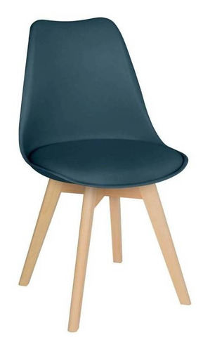 Cadeira de jantar Loft7 Leda, estrutura de cor  azul-turquesa, 1 unidade