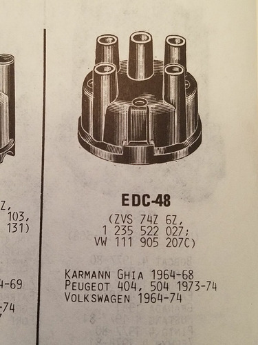 Tapa Distribuidor Vw Escarabajo Beetle 1300 1500 1600 63-74