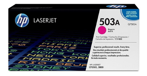 Cartucho De Toner Original Hp Laserjet 503a 3505 3800 Color