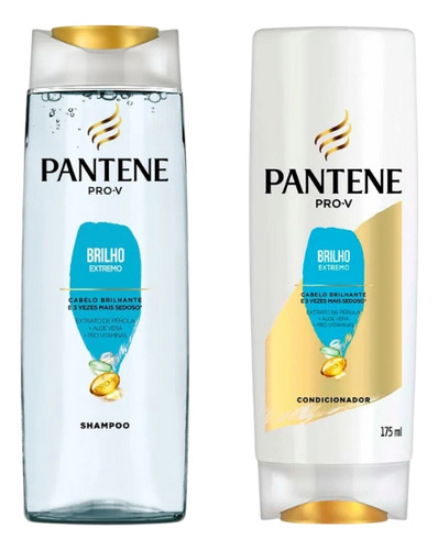 Kit Pantene 1 Shampoo 350ml+cond 175ml Brilho