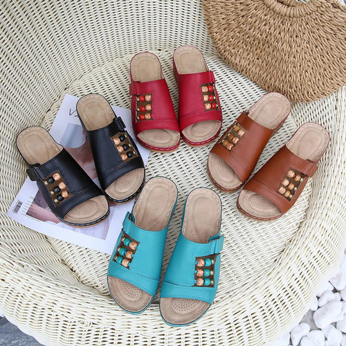 .1 Sandalias Planas Elegantes Y Cómodas Para Mujer Con