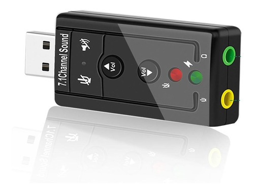 Tarjeta De Sonido Externa Usb 7.1 Adaptador Audio 3d Xear