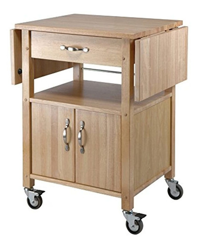 Carrito De Cocina De Madera Con Forma De Gota