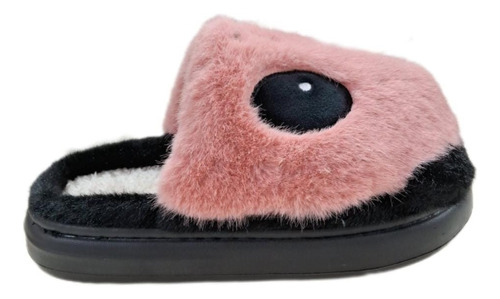 Pantuflas Panda De Mujer Peluda Con Felpa Interior .