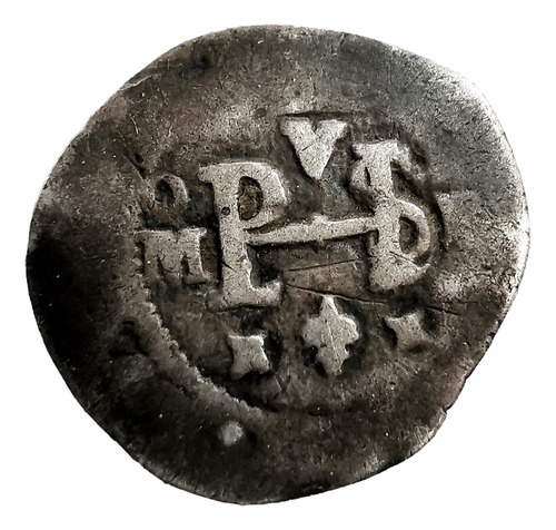 1/2 Real Plata Macuquina Felipe Iii 1610-1620