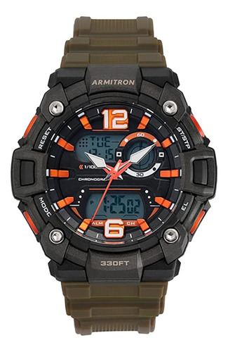 ~? Reloj De Correa De Resina Armitron Sport Cronógrafo Analó