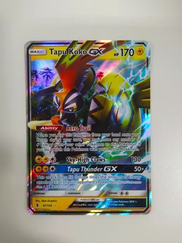 Carta Pokémon Tapu Koko GX Ultra Rara Copag