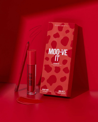 Labiales Lip Kits Duo Set Liquido Lapiz Beauty Creations Color Moo-ve It