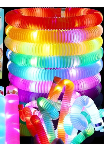 Pop Tubes Con Luces Led/3 X $8/ Fidget Toy / Envíos Gratis