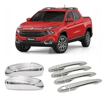 Comprar Kit 4 Cubre Manijas Y 2 Cachas Espejo Cromadas Fiat Toro