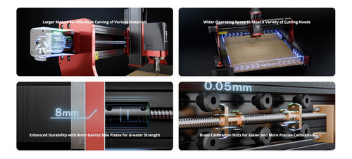 Router Cnc Dual Two Trees Ttc 450 Pro Spindle 500w 10w Laser