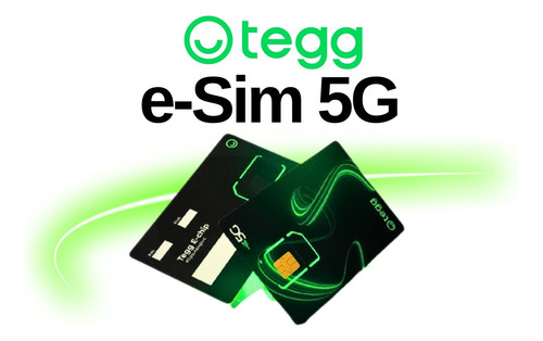 Chip Virtual Tegg Telecom (esim, Envio Por E-mail)