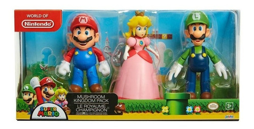 Nintendo Super Mario - Mushroom Kingdom Set 3 Figuras