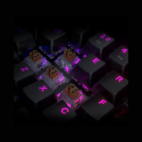 Teclado Redragon Gamer Mecanico Dragonborn K630rgb-sp Brown Swich Español Iluminación Rgb Negro Usb