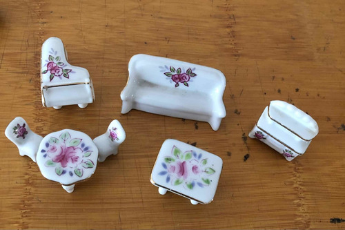 Miniaturas De Porcelana Y Madera. Ver Descripción.