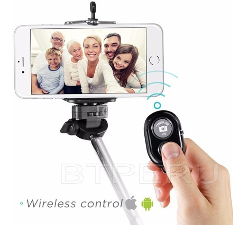 Monopod Adaptador Selfies Tripode Para Celulares Bluetooth