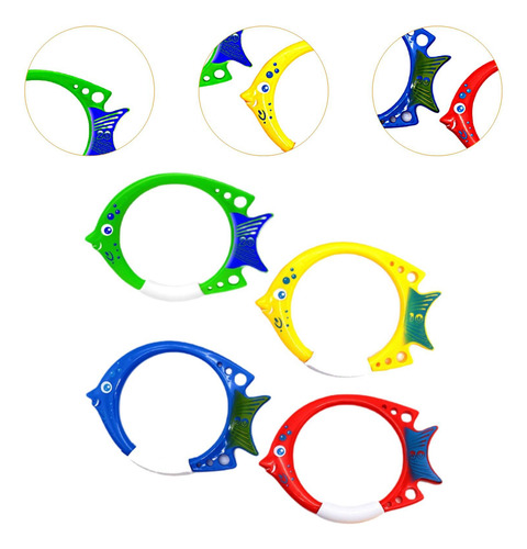 Juguetes De Anillos De Peces, 4 Anillos De Peces De Buceo