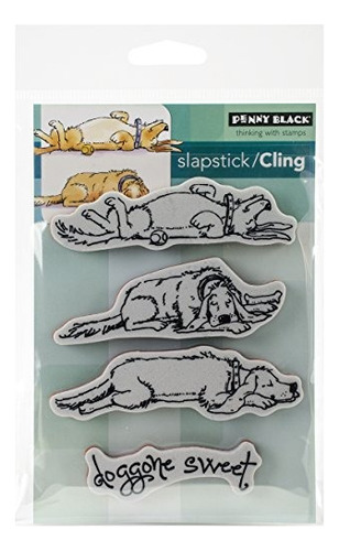 Penny Black 40391 Doggone Sweet Slapstick Cling Stamp