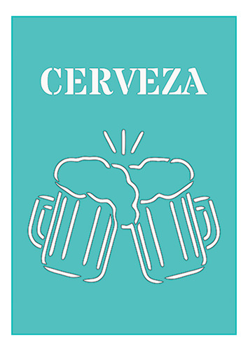 Stencil Laura Craft Cerveza