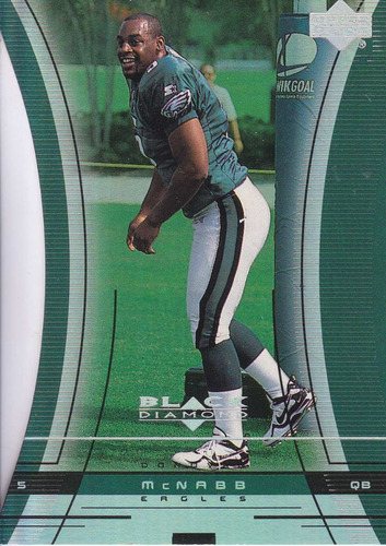 1999 Black Diamond Cut Rookie Donovan Mcnabb Qb Eagles