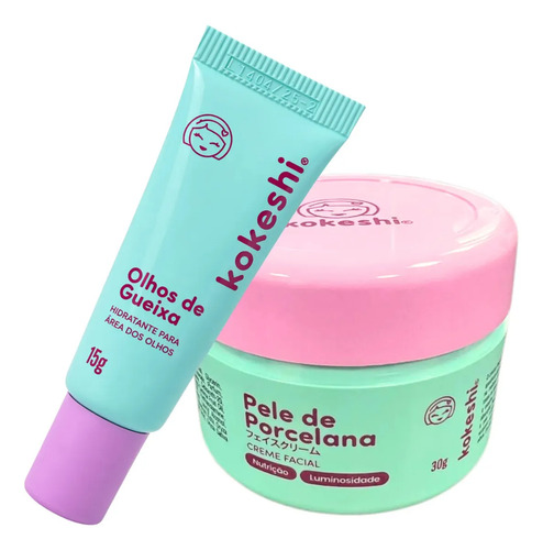 Kit Hidratação Facial + Olhos- Anti Sinais - Kokeshi Skin Care Milagre Do Arroz