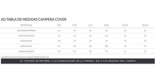 Imagen 6 de 7 de Campera Cover Kevingston