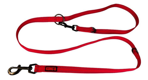 Guia Kong Adjustable Leash Vermelha M P/ Cães Até 30kg 2m
