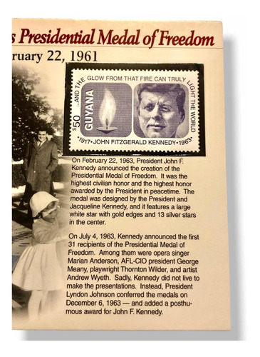 2 Monedas 1/2 Dólar Kennedy Crea Medalla De Libertad (Usado)
