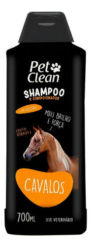 Shampoo E Condicionador Pet Clean  700ml Para Cachorros Gato Fragrância Cavalos